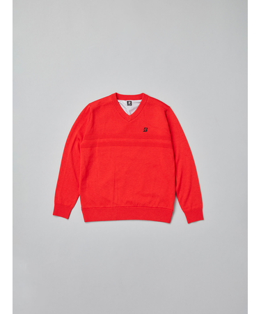 秋冬 長袖防風Vネックセーター