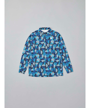 秋冬【B-02】 長袖共衿シャツ