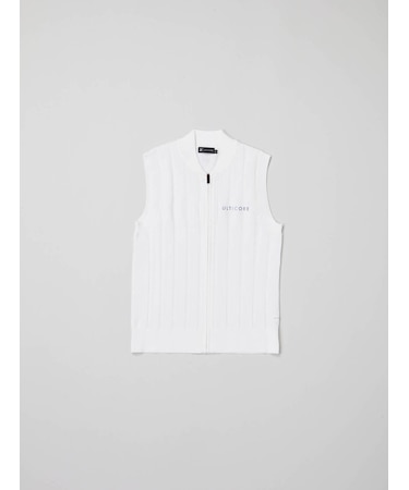 春夏 レディス 前開きニットベスト