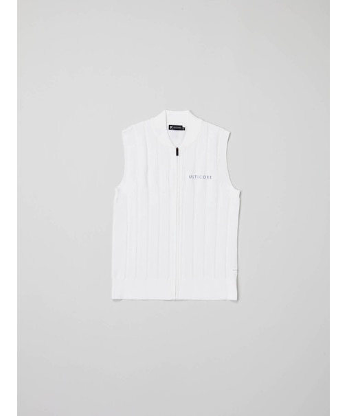 春夏 レディス 前開きニットベスト