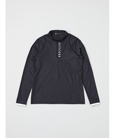 秋冬 レディス 【4Dimotion Fit】 長袖ハーフZIPシャツ