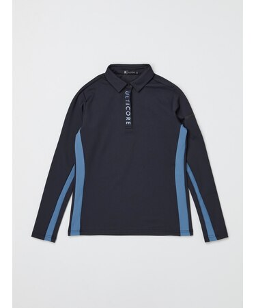 秋冬 レディス 【4Dimotion Fit Split Raglan Sleeve】 長袖共衿シャツ