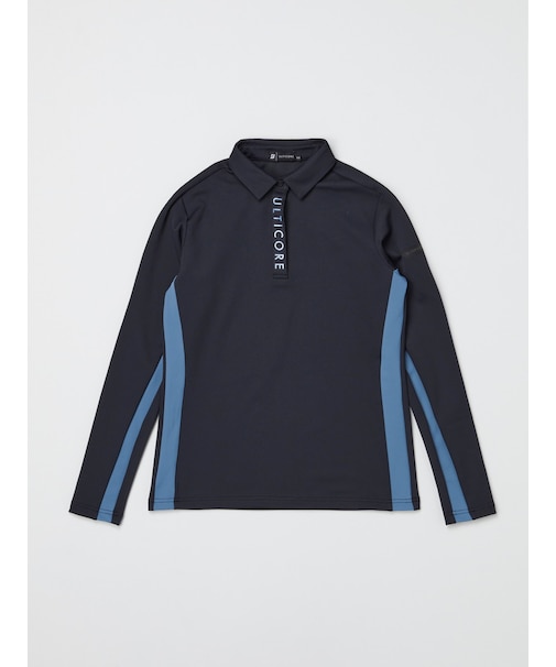 秋冬 レディス 【4Dimotion Fit Split Raglan Sleeve】 長袖共衿シャツ