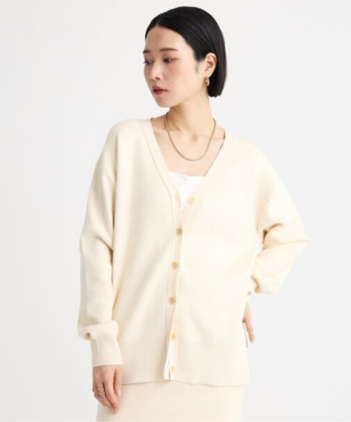 コットンカシミヤニットカーディガン