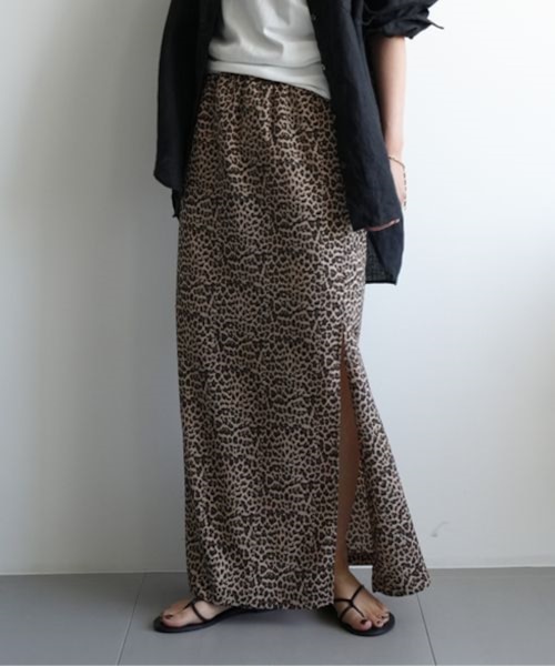 Justcavalli ジャストカヴァリ　レオパード柄 マーメイドスカート 38 Justcavalli ジャストカヴァリ レオパード柄 マーメイドスカート