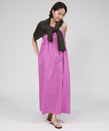 コットンブロードキャミワンピース