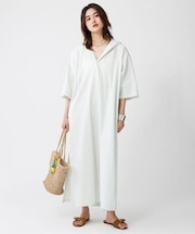 フーディシャツワンピース