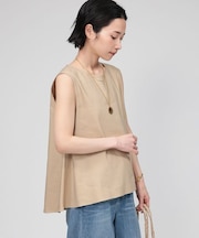 リネンレーヨンストレッチブラウス