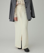 アセテートメローIラインスカート