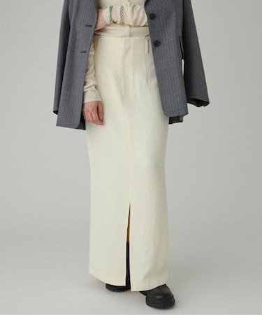 アセテートメローIラインスカート