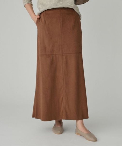 フェイクスエードスカート
