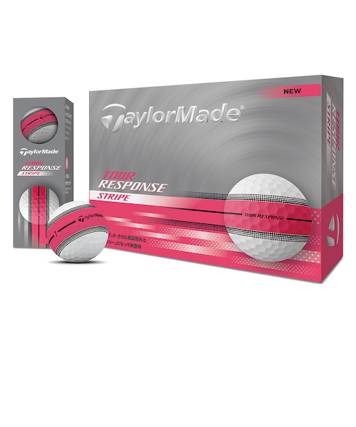 New ツアーレスポンス ストライプ ピンク ボール