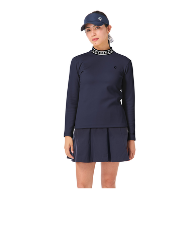 【Ws】T-HEAT ブラッシュド L/S モック