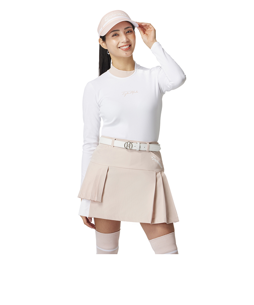 【Ws】 コントラストネックL/Sモック