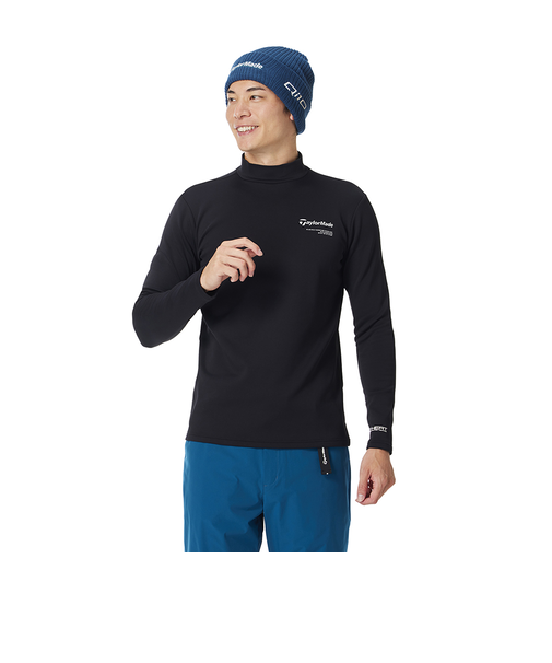 T-HEAT ブラッシュドL/Sモック