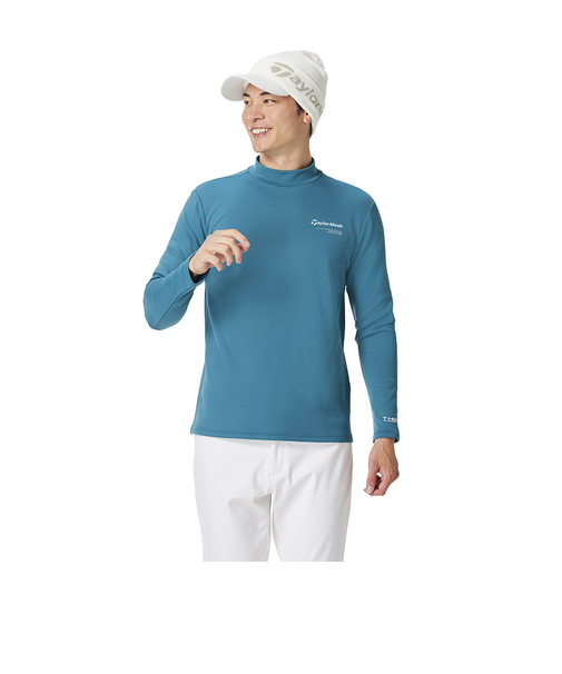 T-HEAT ブラッシュドL/Sモック