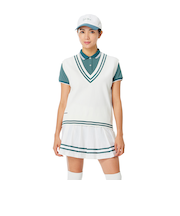 【Ws】Vネックラインドセーターベスト