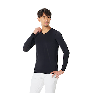 ベーシックVネックベースレイヤー