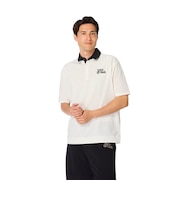 HT LINEN-LIKE SUMMER S/S POLO PULLOVER