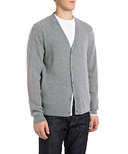 メランジ カシミヤ混ウールカーディガン：SARTORIALE