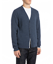 メランジ カシミヤ混ウールカーディガン：SARTORIALE