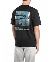 リラックスフィット コットンプリントTシャツ