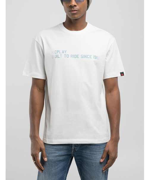 リラックスフィット コットンプリントTシャツ