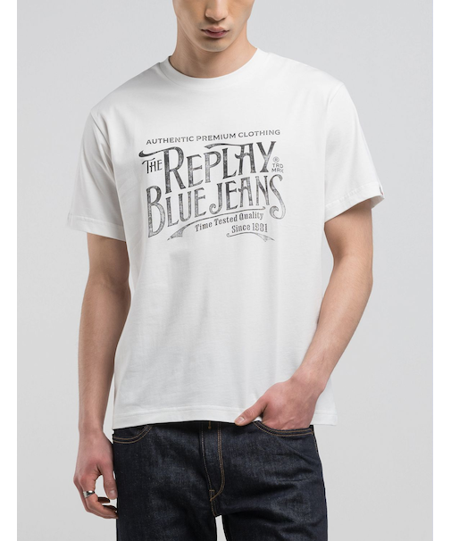 レギュラーフィット コットンプリントTシャツ