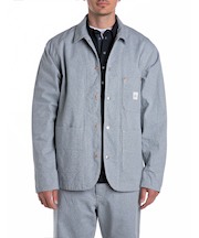 ライトデニム　シャツジャケット（セットアップモデル）