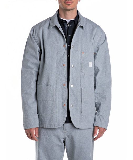 ライトデニム シャツジャケット(セットアップモデル)