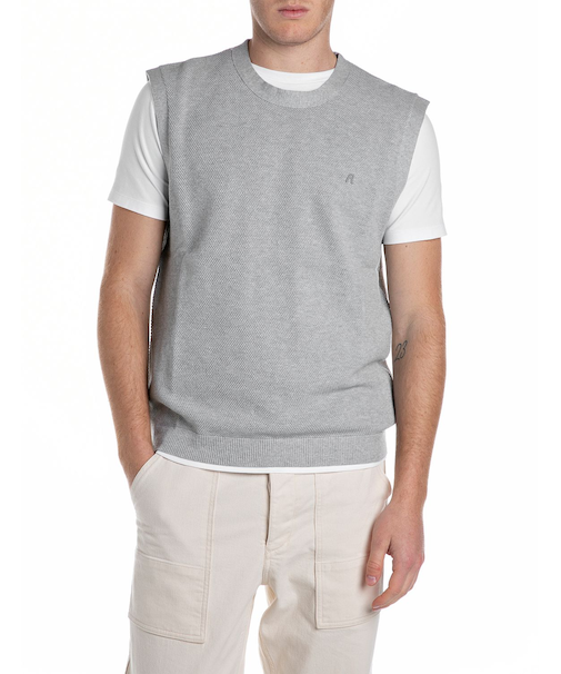 コットンニットベスト