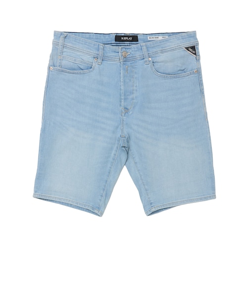 デニム スリムショーツ