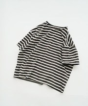 ボーダーカットソー“5分袖”