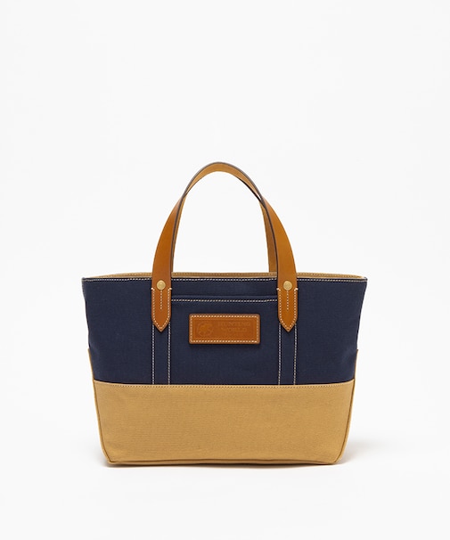 HDキャンバス[トートバッグS(横型） 6353HDC]ネイビー6109150778