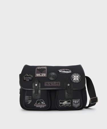 サファリワッペン[ミディアムキャリーオール7850SFW]ブラック6609231308