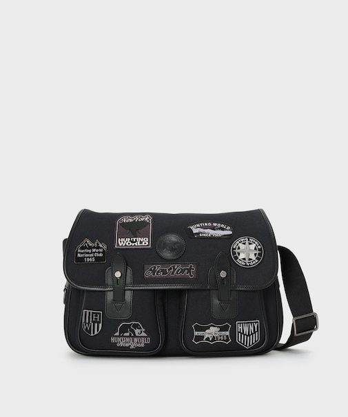 サファリワッペン[ミディアムキャリーオール7850SFW]ブラック6609231308