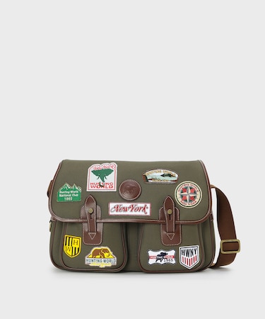 サファリワッペン[ミディアムキャリーオール7850SFW]グリーン6609231355