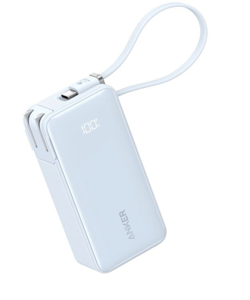 Anker Power Bank (10,000mAh, Fusion, Built-In USB-C Cable