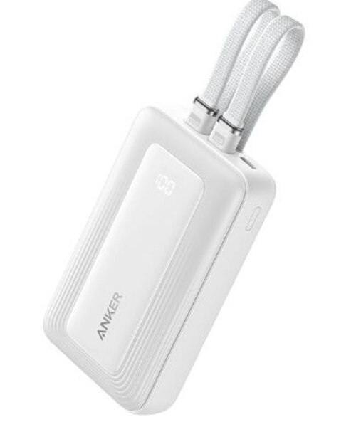 Anker Zolo Power Bank (10000mAh, 30W, Built-In USB-C / Lightning