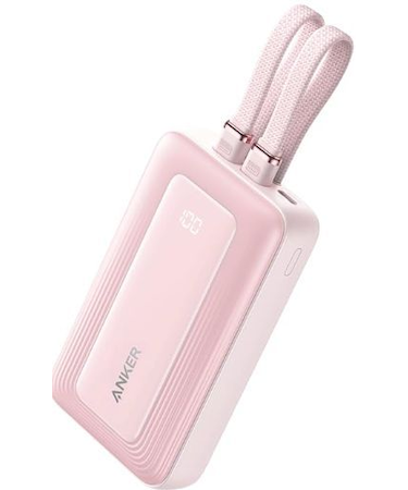 Anker Zolo Power Bank (10000mAh, 30W, Built-In USB-C / Lightningケーブル)