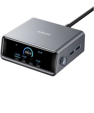 Anker Prime Charger (250W, 6 Ports, GaN)