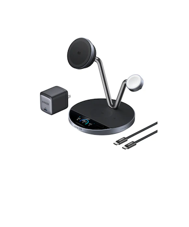 Anker Prime Wireless Charging Station (3-in-1, MagGo, AirCool, Dock Stand)