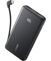 Anker Zolo Power Bank (10000mAh, 22.5W, Built-In USB-Cケーブル)