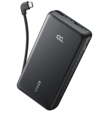 Anker Zolo Power Bank (20000mAh, 22.5W, Built-In USB-Cケーブル）
