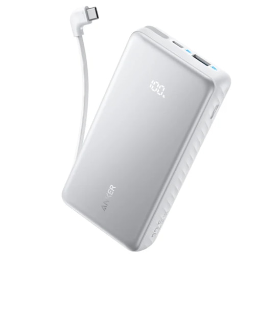 Anker Zolo Power Bank (20000mAh, 22.5W, Built-In USB-Cケーブル)