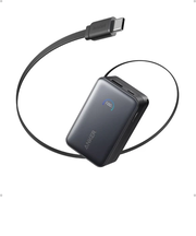 Anker Nano Power Bank (10000mAh, 45W, 巻取り式 USB-Cケーブル)