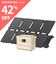Anker Solix C1000 Portable Power Station with Anker Solix PS100 Compact Portable Solar Panel