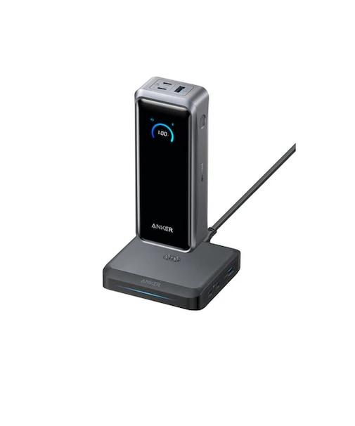 Anker Prime Power Bank (26250mAh, 300W) with Anker Prime Charging Base (150W, 3 Ports)