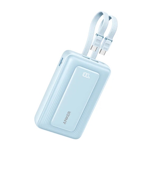 Anker Zolo Power Bank (20000mAh, 45W, Built-In Dual USB-Cケーブル)