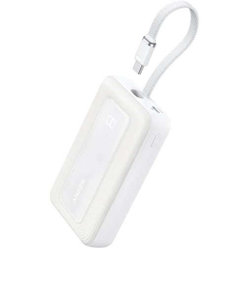 Anker Zolo Power Bank (10000mAh, 30W, Built-In USB-Cケーブル)